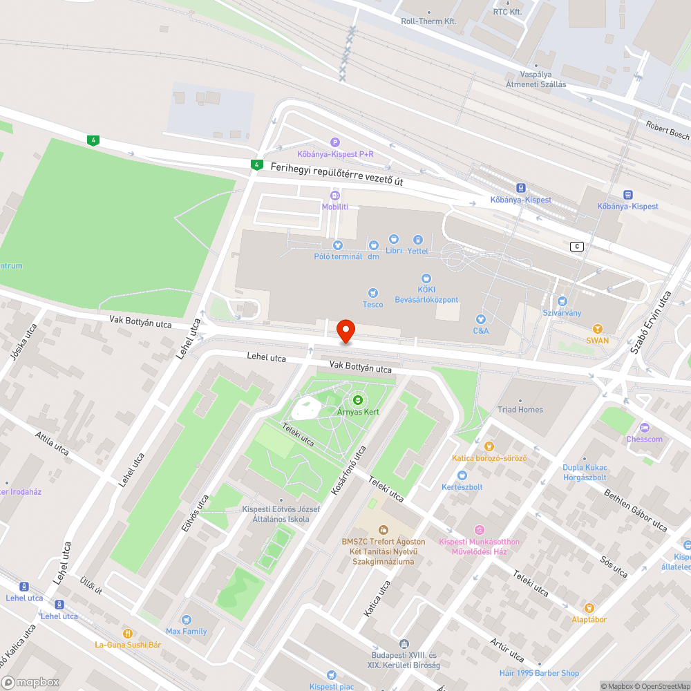 Kidobott fenyő bejelentés helye