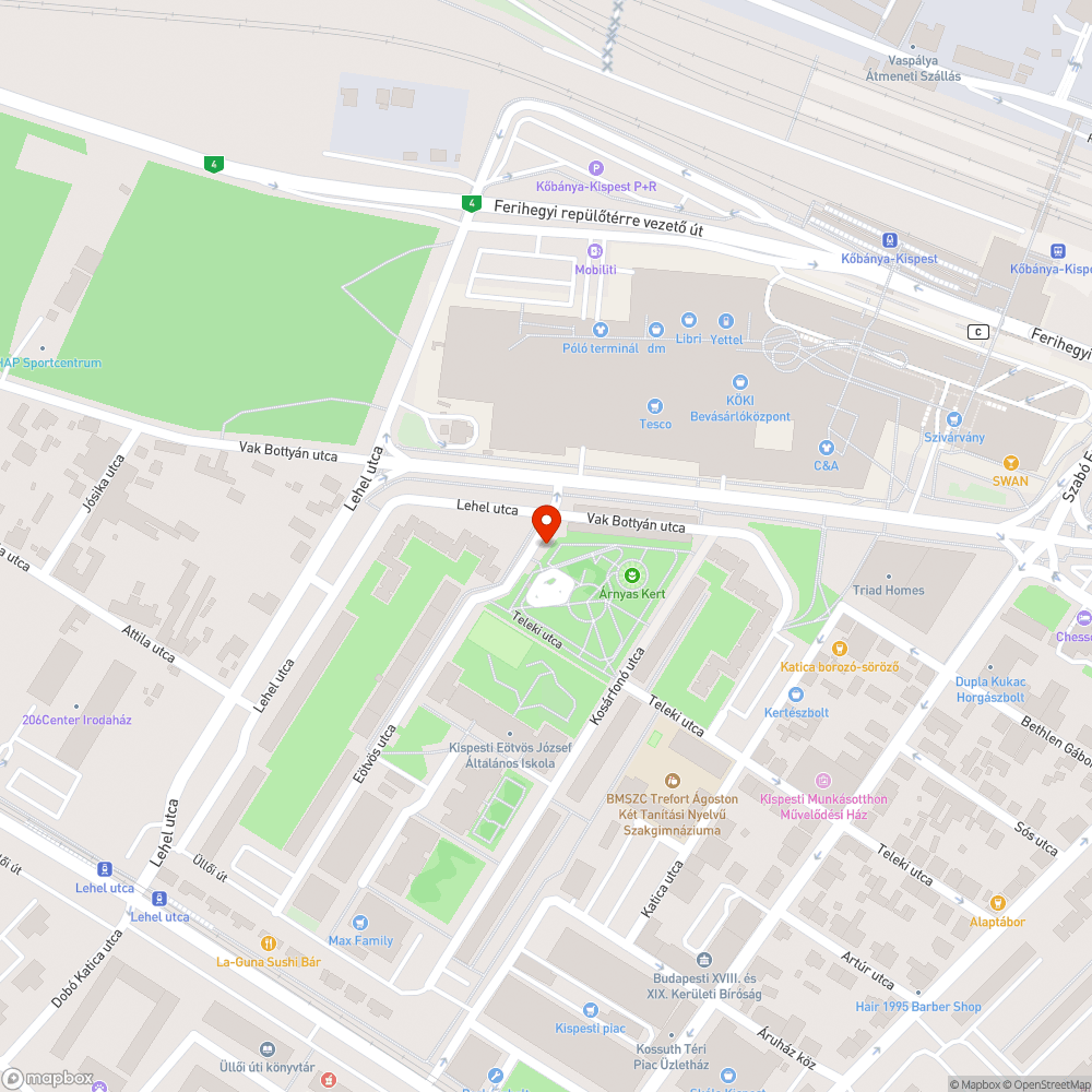 Autógumi és letört faág bejelentés helye