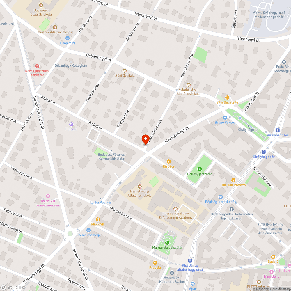 Hiányzó zebra bejelentés helye