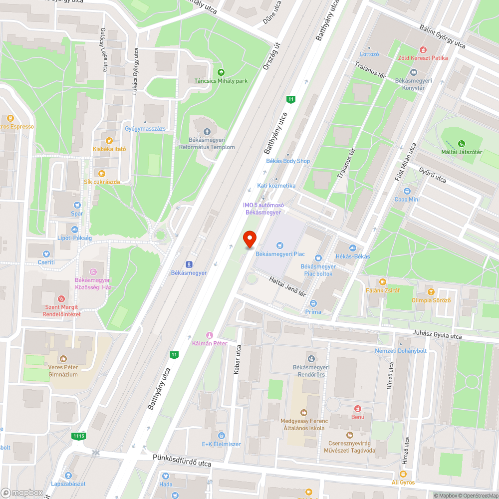 Villog a neon bejelentés helye