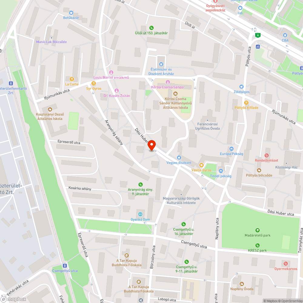 Felkötött autógumi bejelentés helye