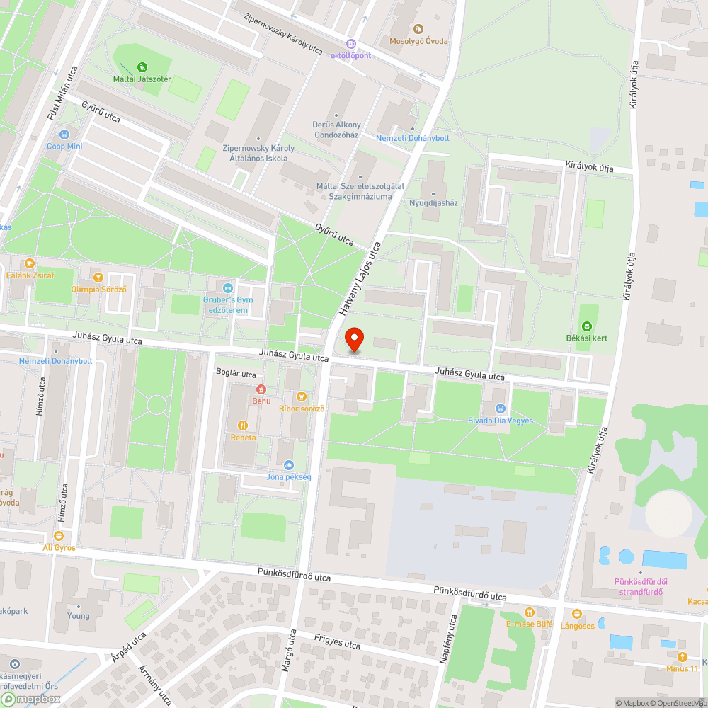 Szemét a bokrok között bejelentés helye