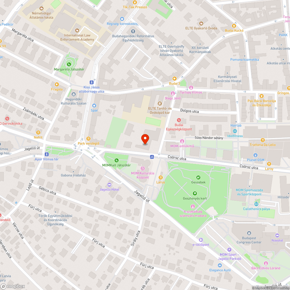 sötét Csörsz utca bejelentés helye