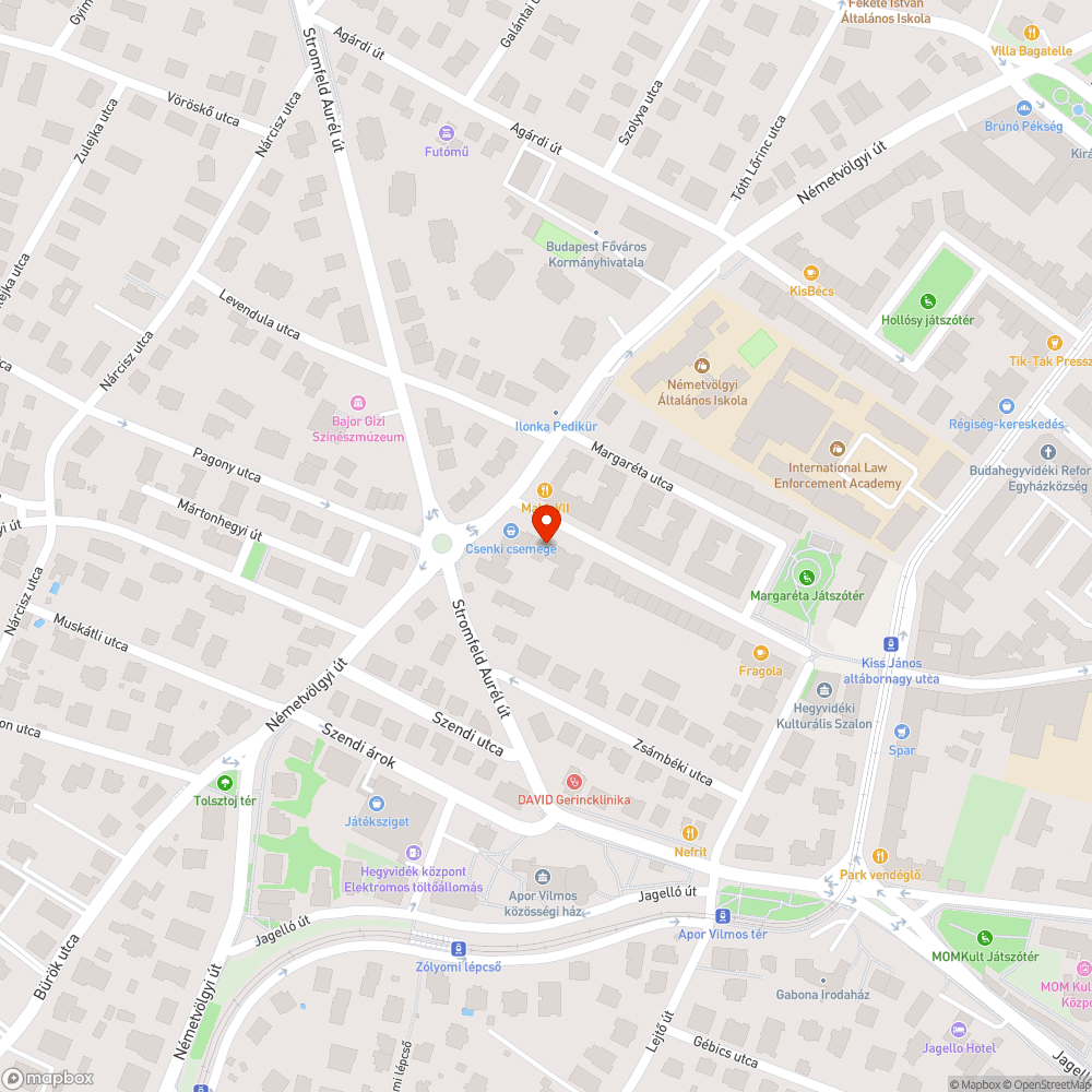 hegyvidéki krémes bejelentés helye