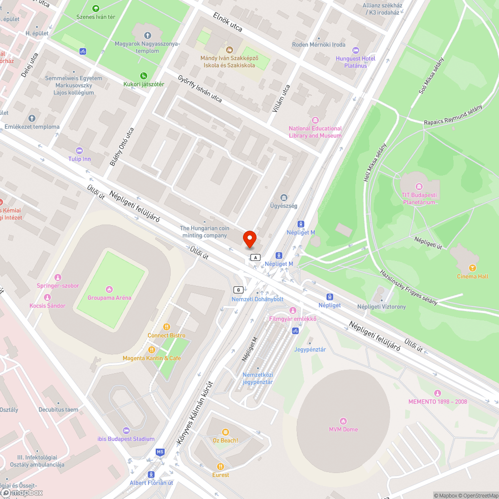 Szemét törmelék a népligeti felüljárón bejelentés helye