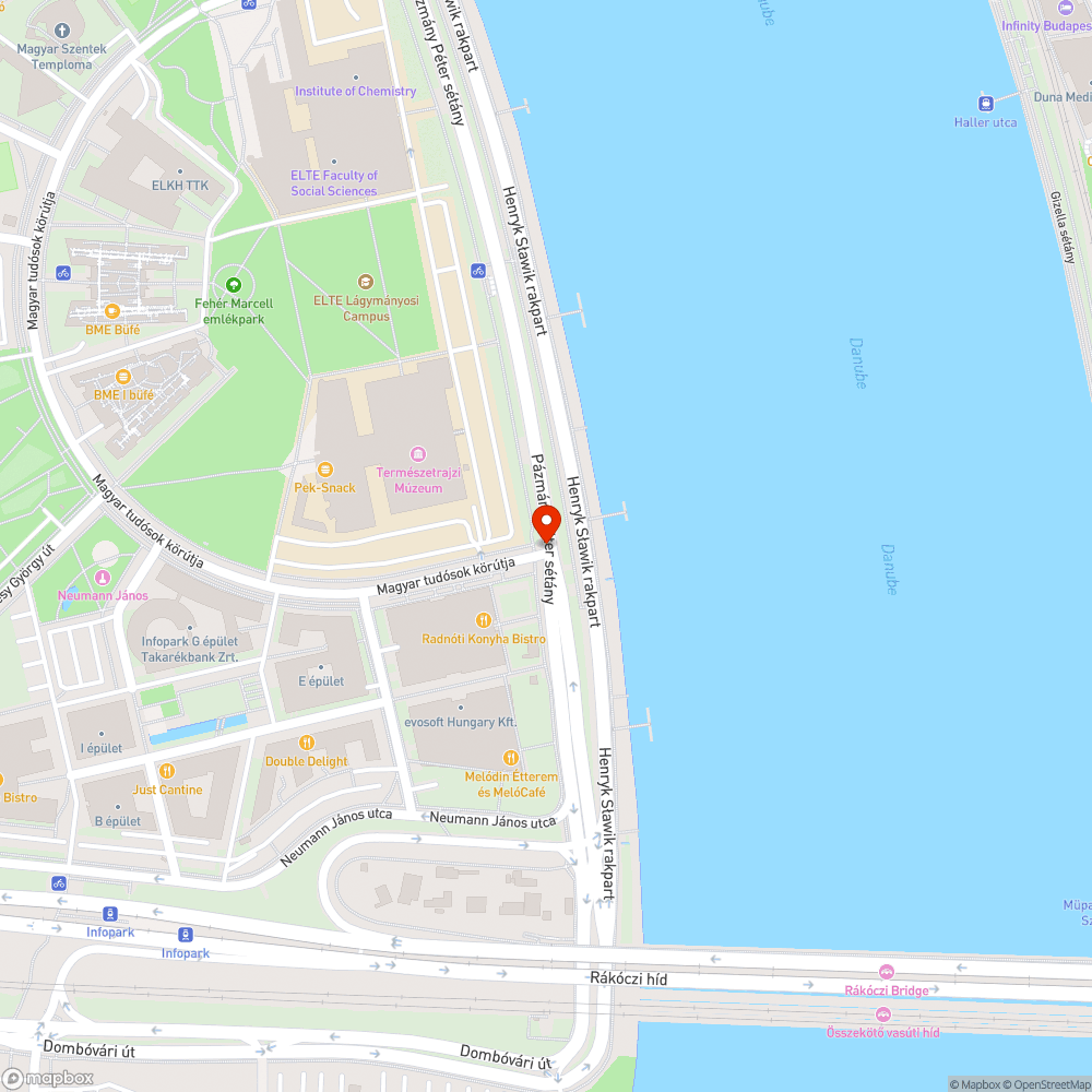 Elforgatott tábla az Infoparkban bejelentés helye