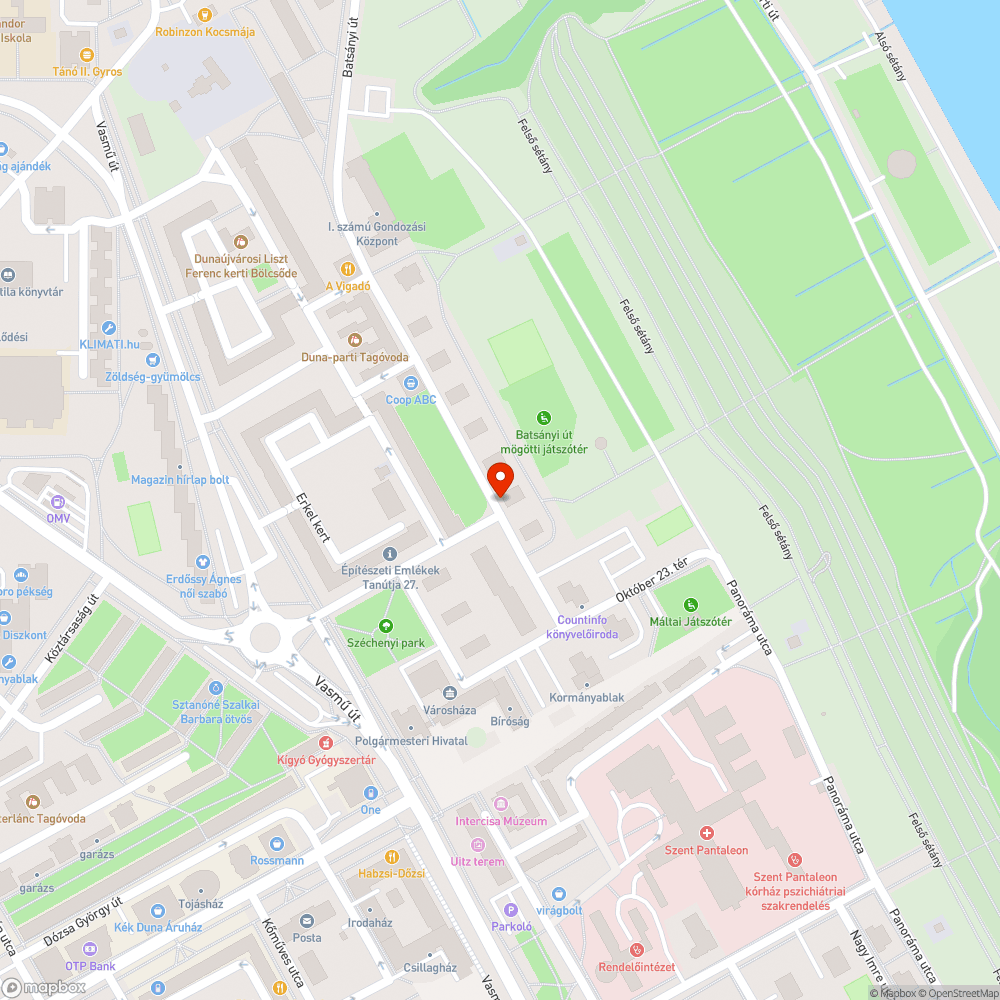 megsüllyedt, kátyús bejelentés helye