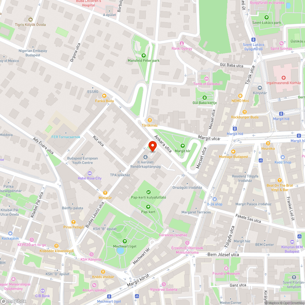 A rendőrség előtti zöldterület szemetes és ápolatlan bejelentés helye