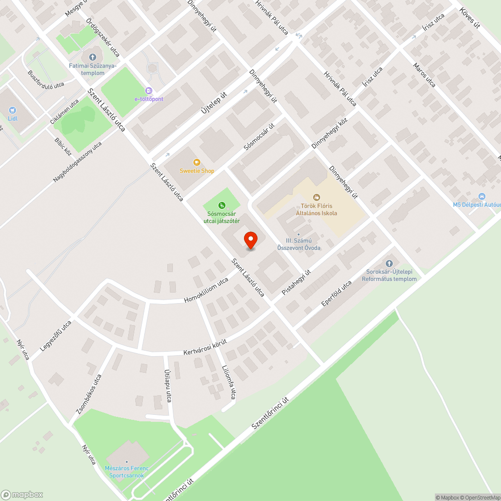 Járdán áll mozdulatlanul, elhagyott taxi, közel egy éve. bejelentés helye