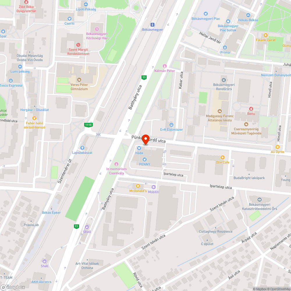 Szemetesként használt lámpa bejelentés helye