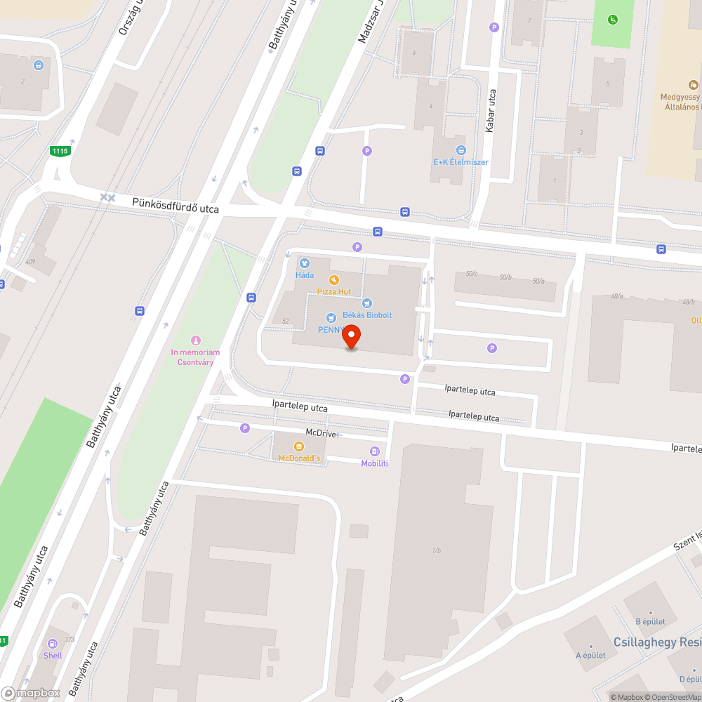 Szétesett közműdoboz bejelentés helye