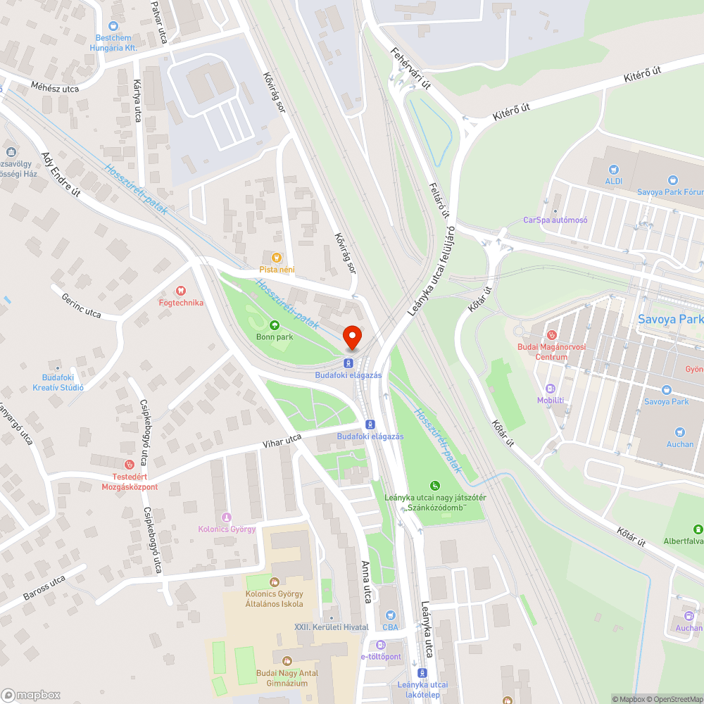 A sietős utasok számára jelzés bejelentés helye