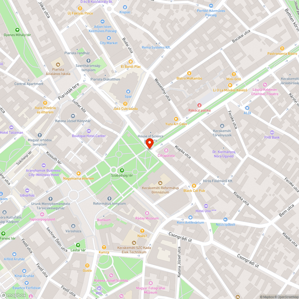 Nem működő közvilágítás a Kiskörúton bejelentés helye