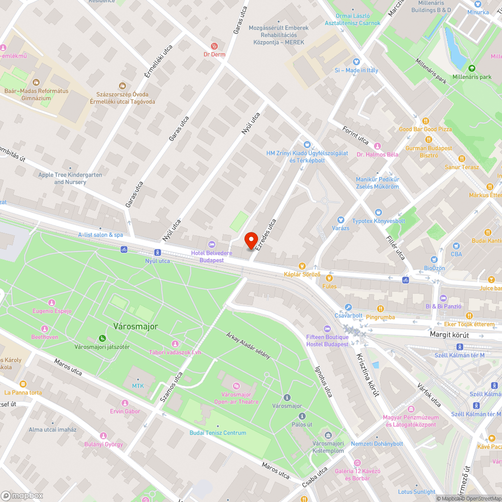 felbontott járda/ bicikliút bejelentés helye