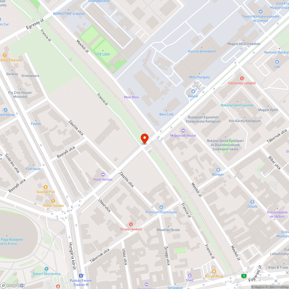 Rendszám nélküli Opel Astra bejelentés helye