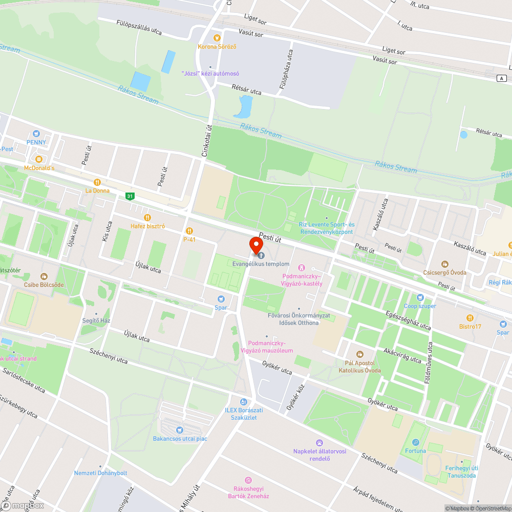 Fenyőágak bejelentés helye