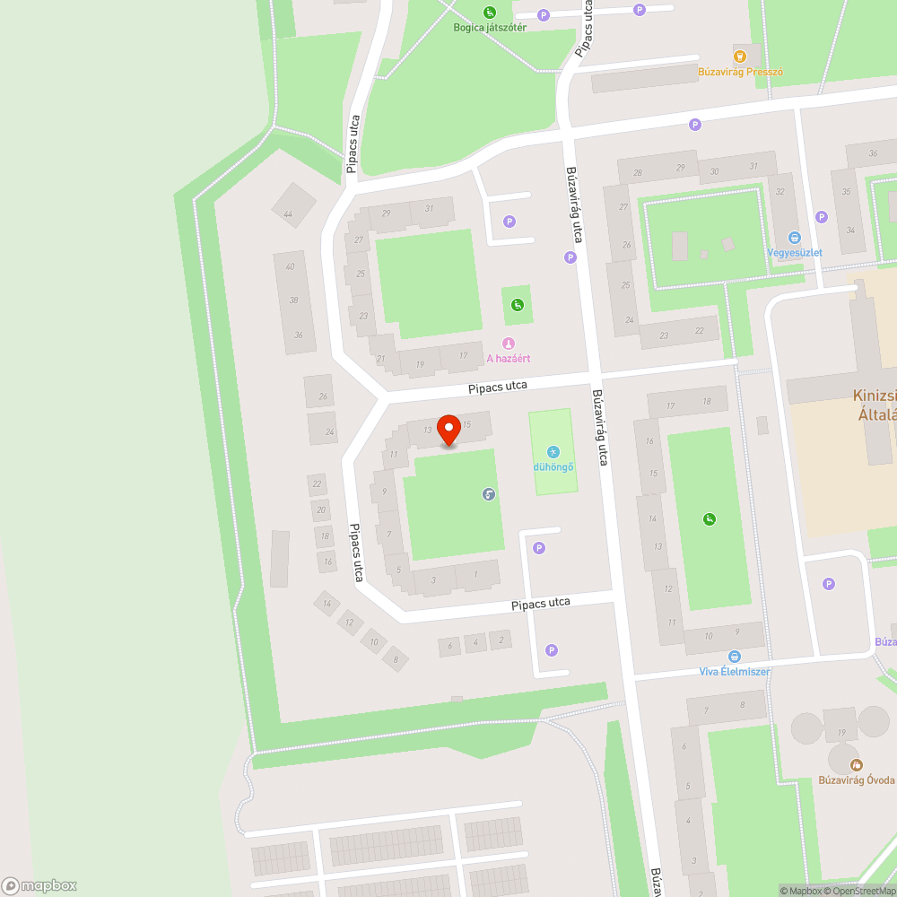 Kiégett lámpa bejelentés helye