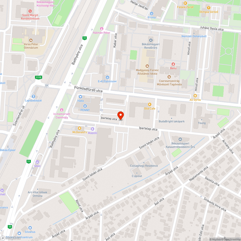 Szemét a parkolóban bejelentés helye