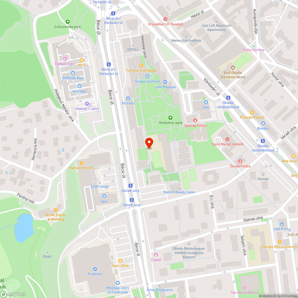 Karácsonyfák bejelentés helye