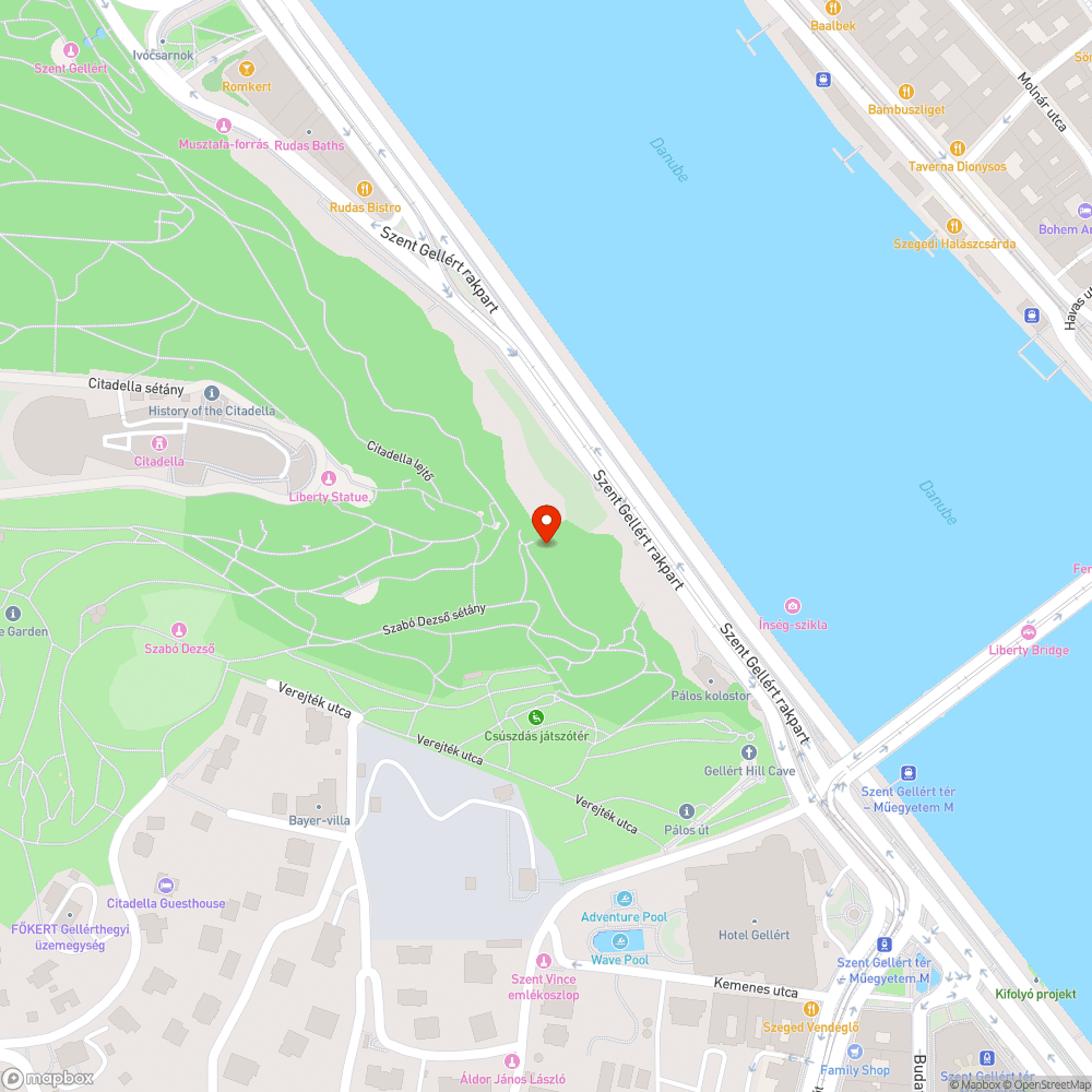 Szemetes Gellérthegy bejelentés helye