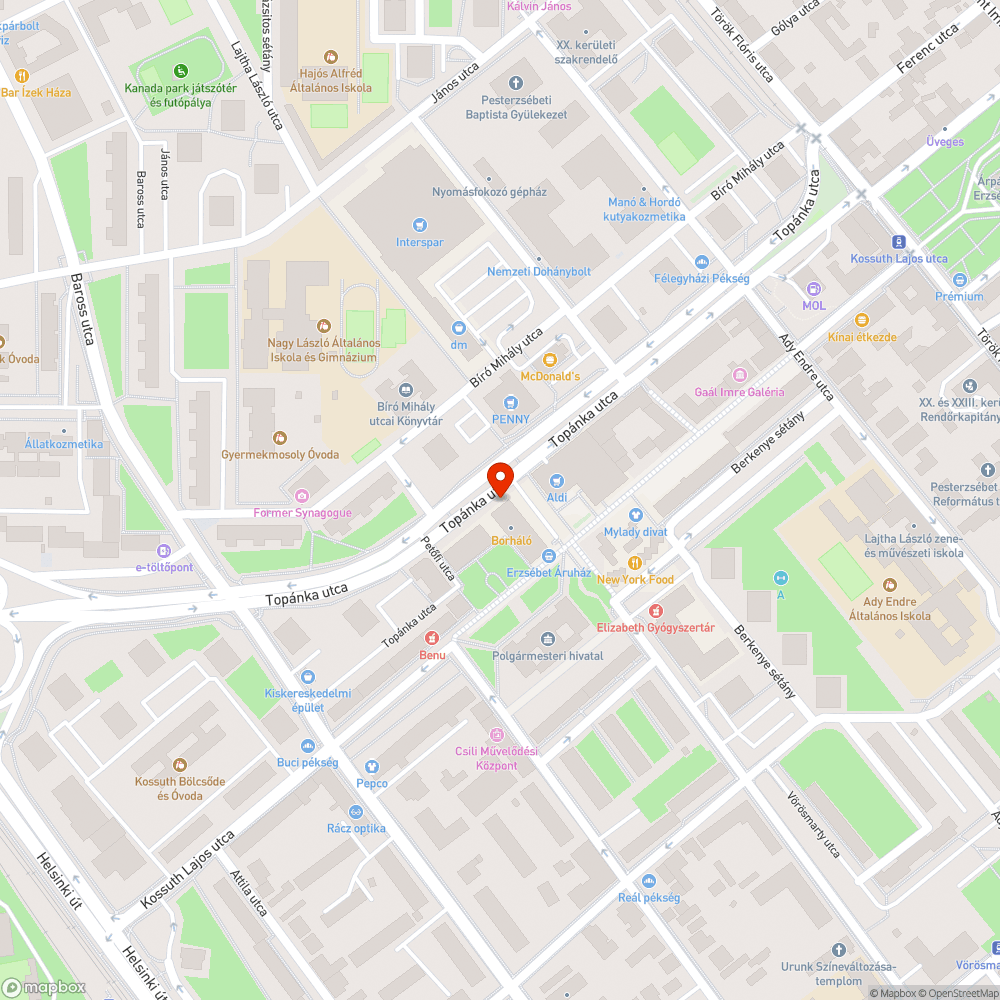 Füstokádó busz (MUT-886) bejelentés helye