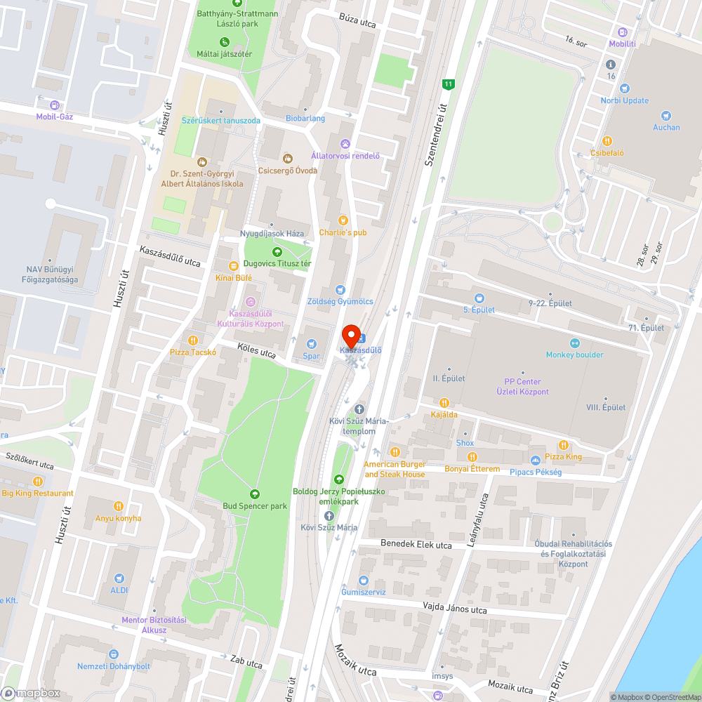 Betört üveg bejelentés helye