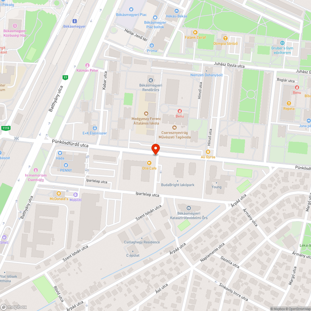 Szemeteszsák bejelentés helye