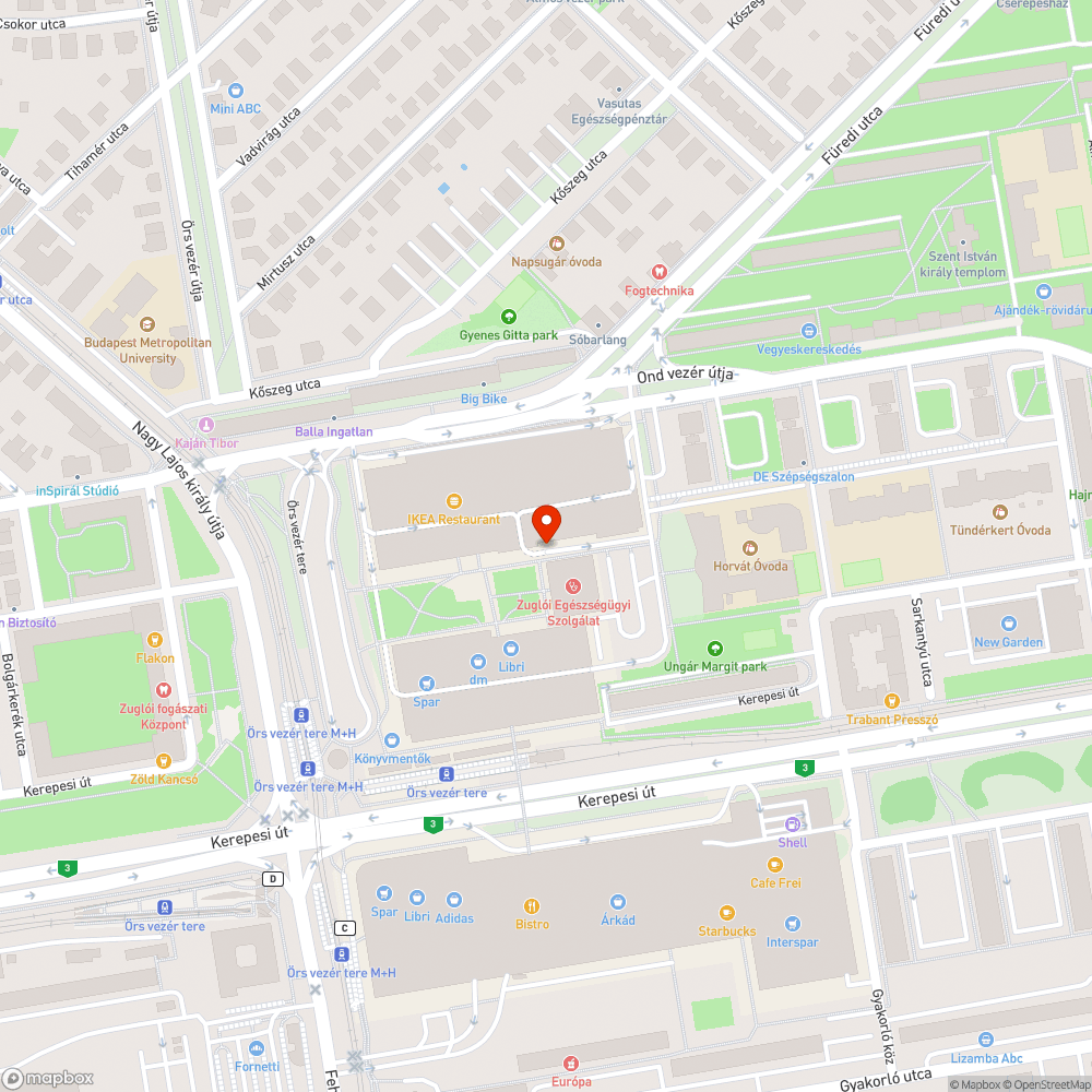 Kiégett a lámpa bejelentés helye