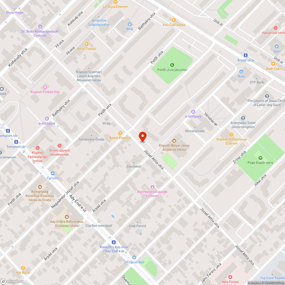 Balesetes roncs bejelentés helye