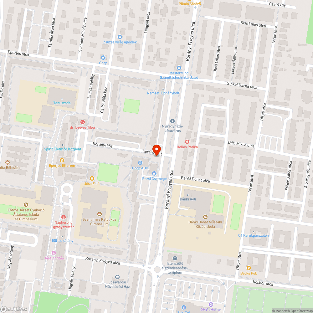 Balesetveszélyes lépcső és babakocsi feljáró bejelentés helye