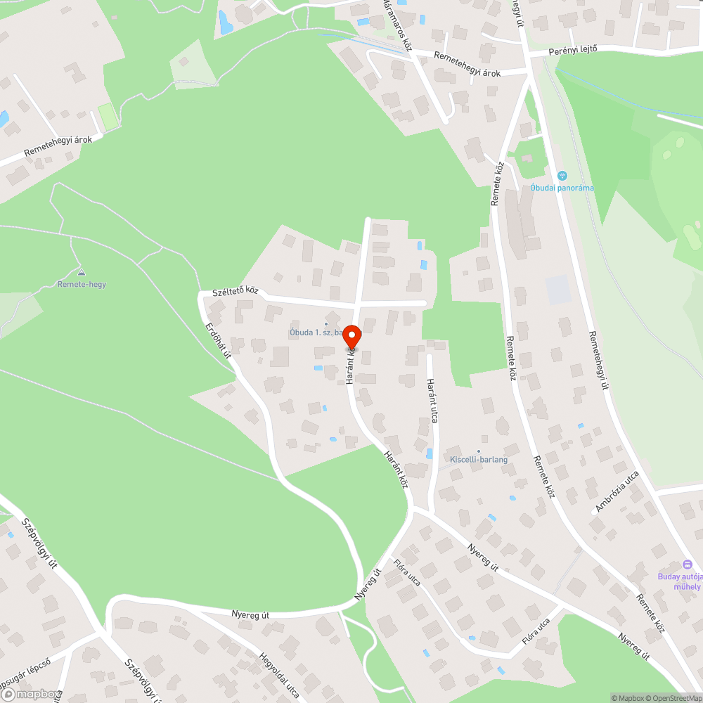 Kátyúk az út szélén bejelentés helye