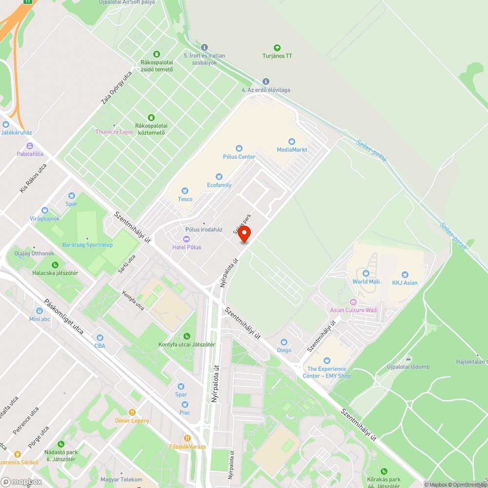 Aknamező bejelentés helye