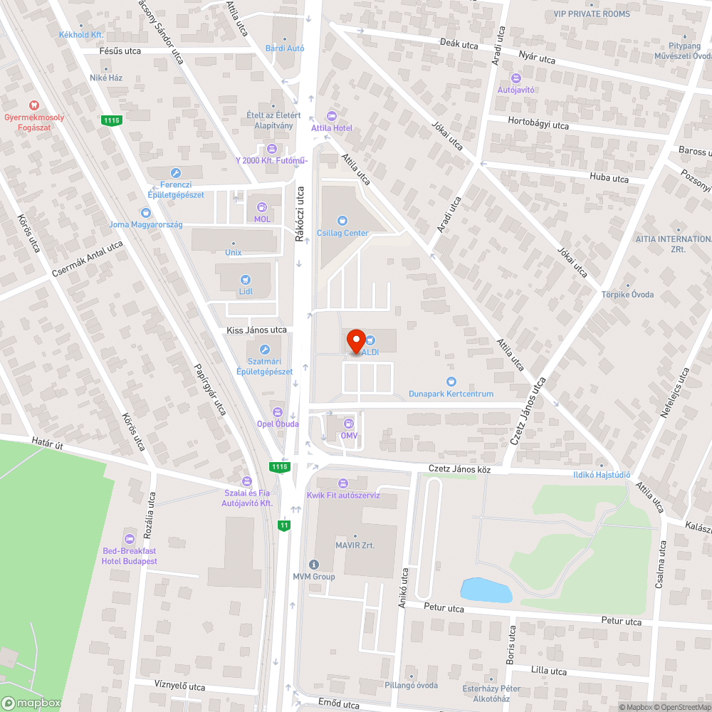 Kiégett bejelentés helye