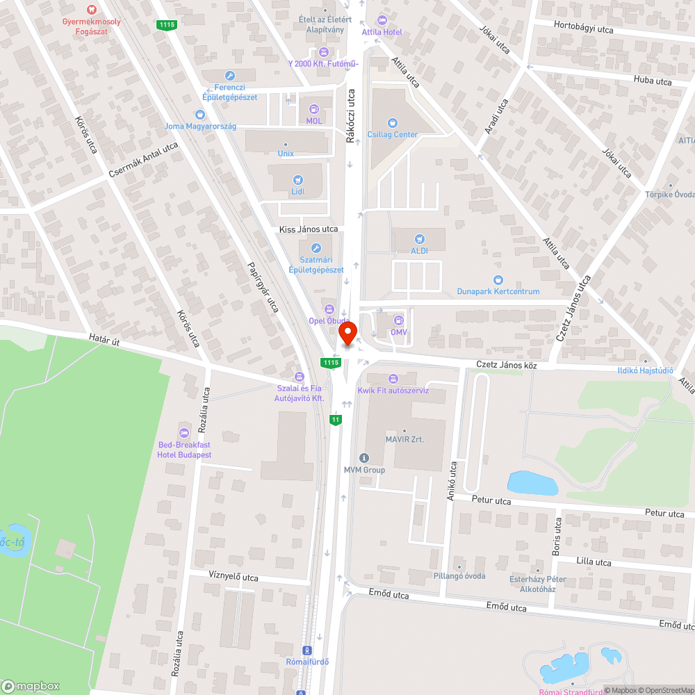 Kiégett két spot lámpa -NAY-382 bejelentés helye