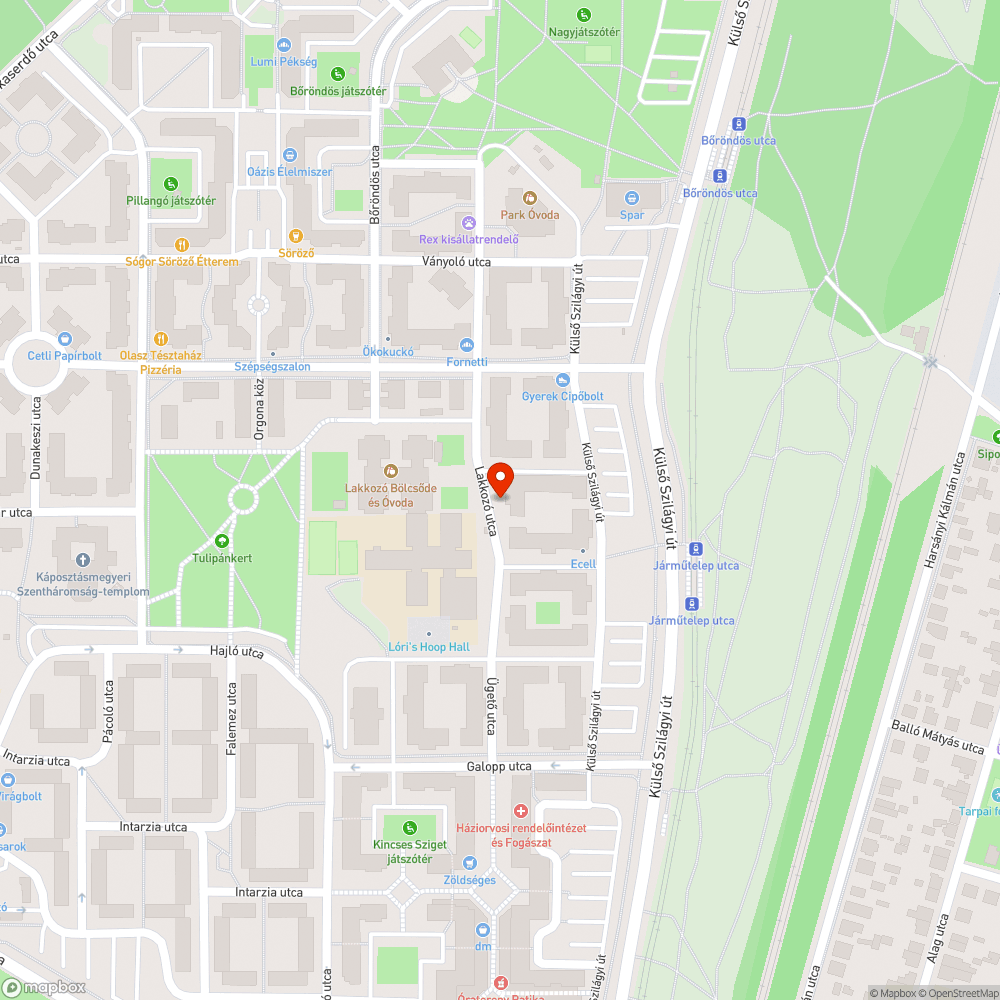 Üres fahelyek találhatóak a Lakkozó utcában bejelentés helye