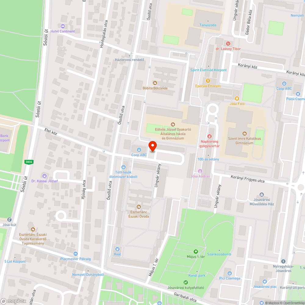 Balesetveszélyes járda bejelentés helye