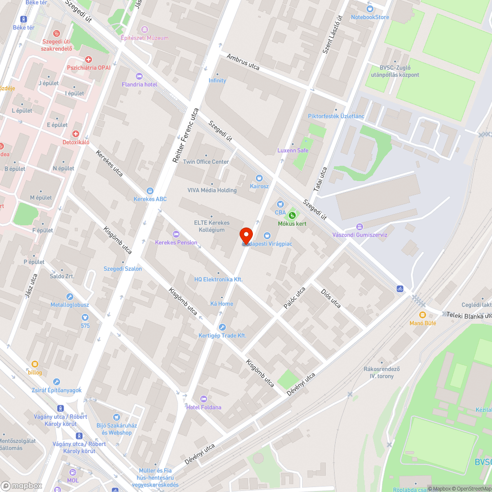 Letört faágak a Virágpiacnál bejelentés helye