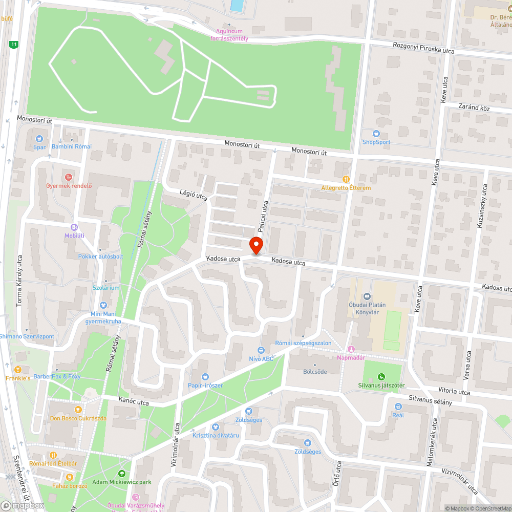 Félig akadálymentesített kereszteződés bejelentés helye