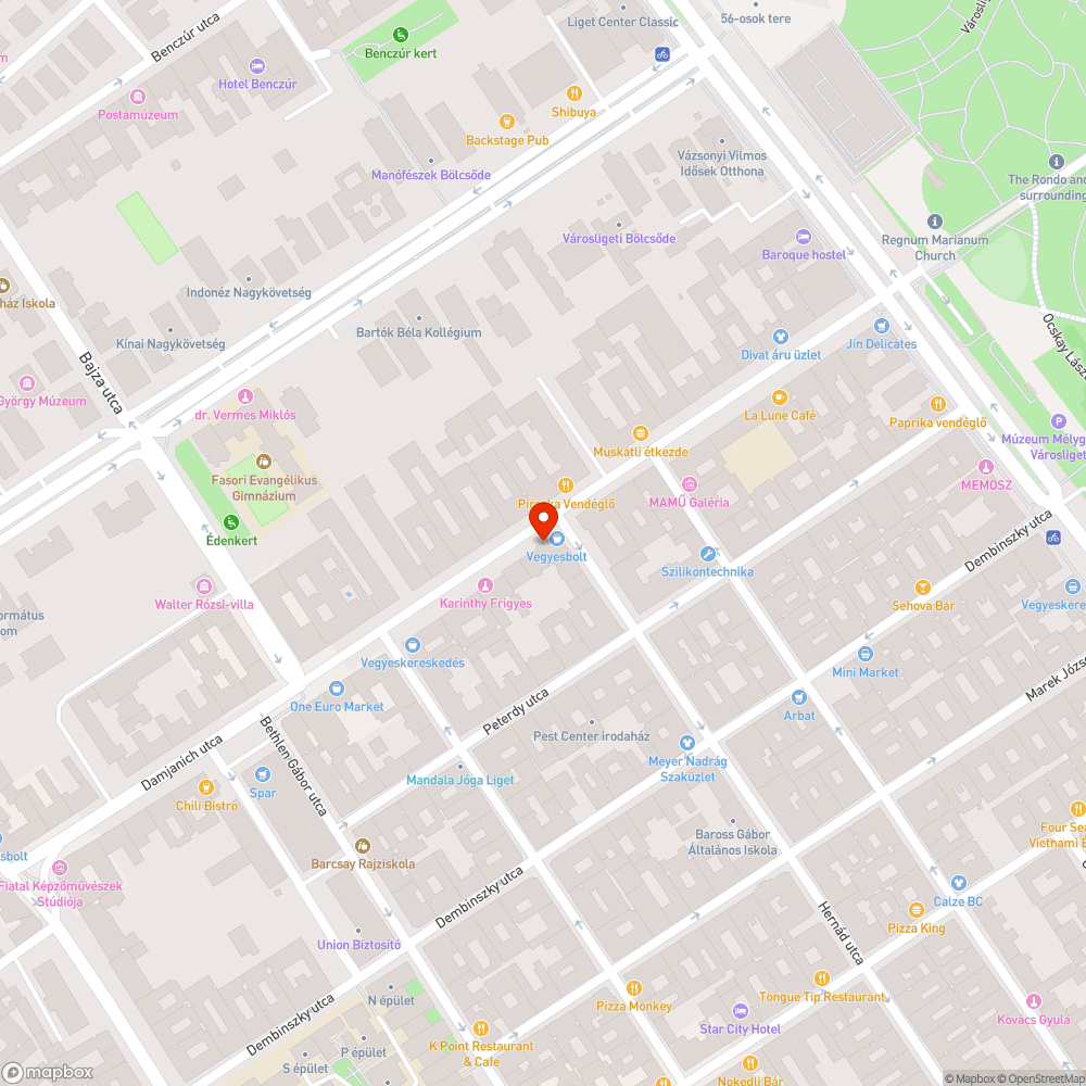 Kirakott lom bejelentés helye