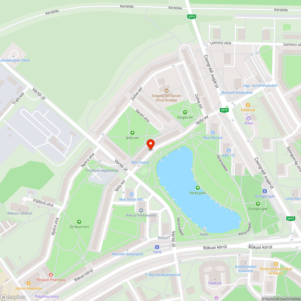 Tábla hiány, illetve indokolatlan tábla bejelentés helye