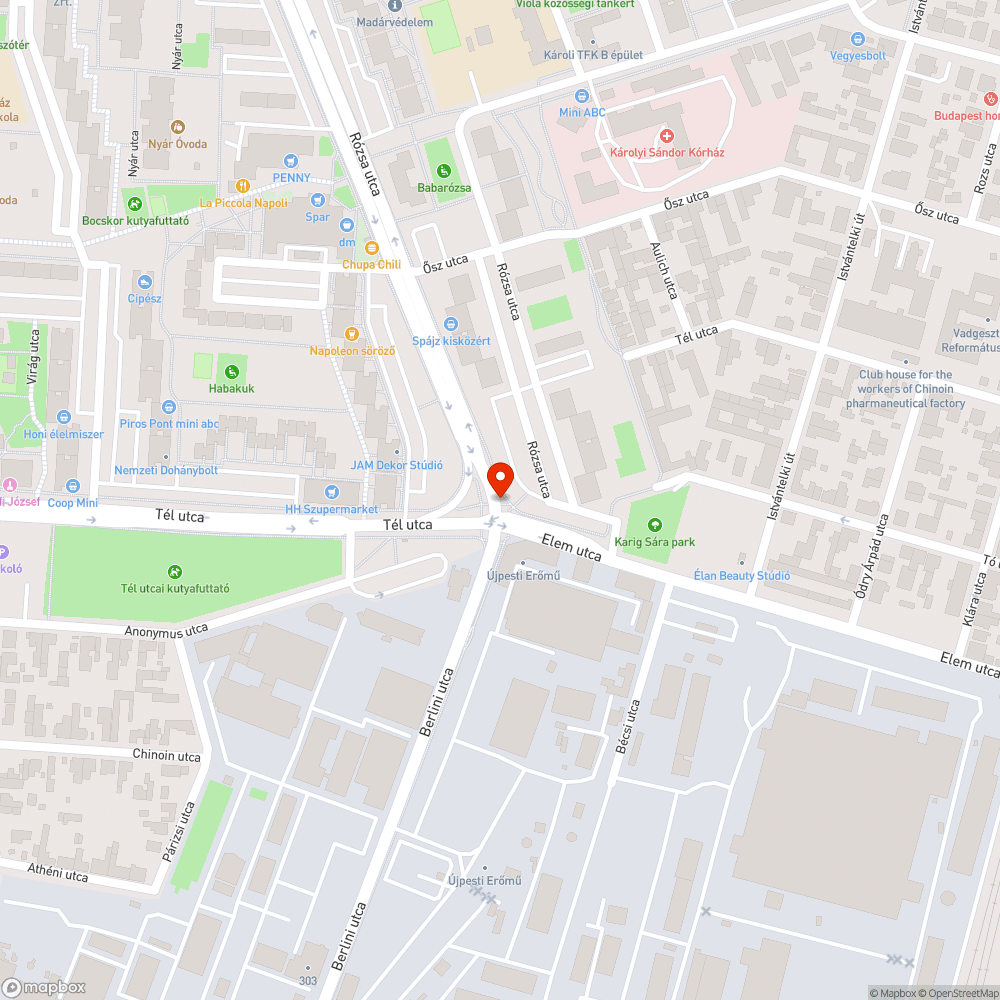 Hiányzó oszlopajtó bejelentés helye