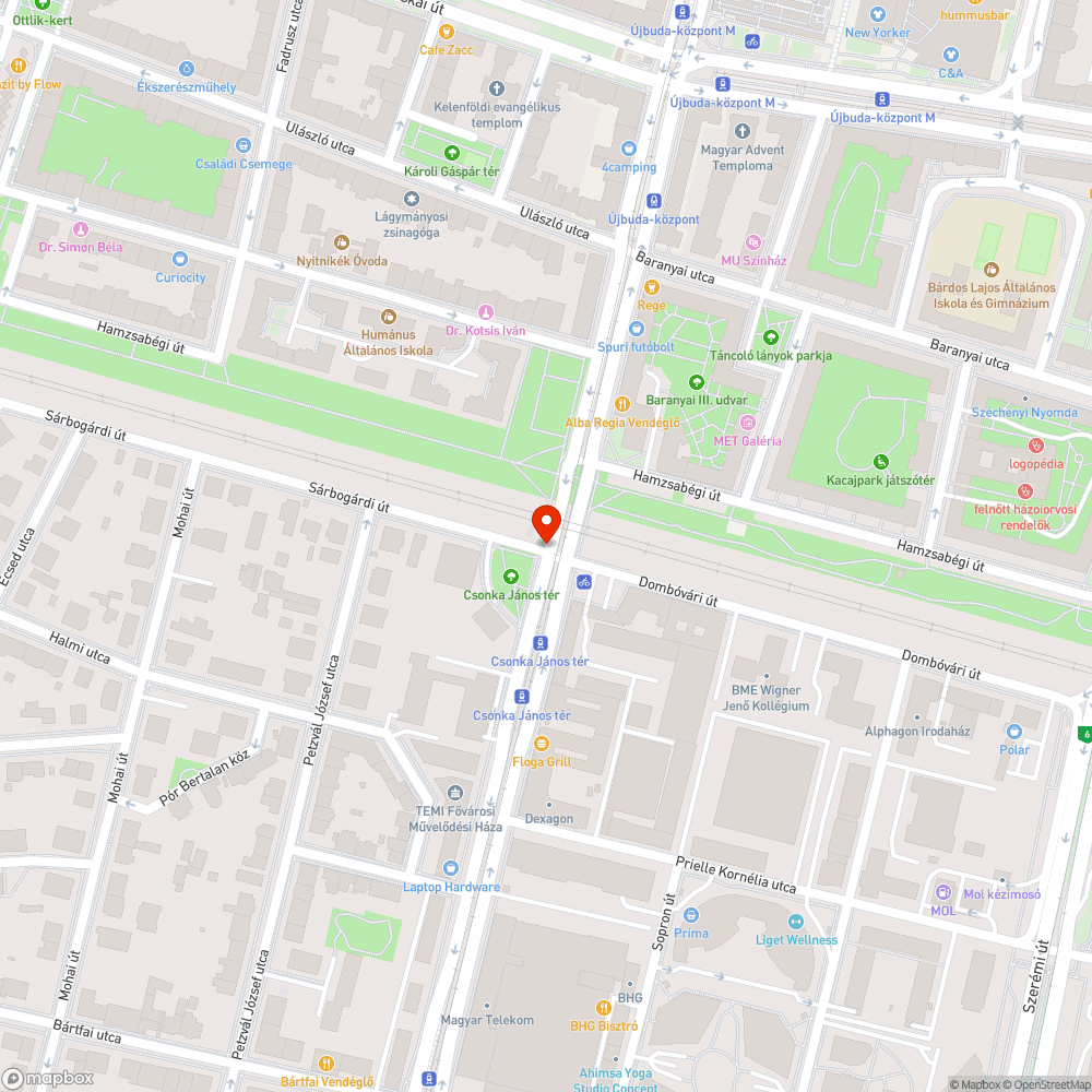 Hiányzó fényterelő bejelentés helye