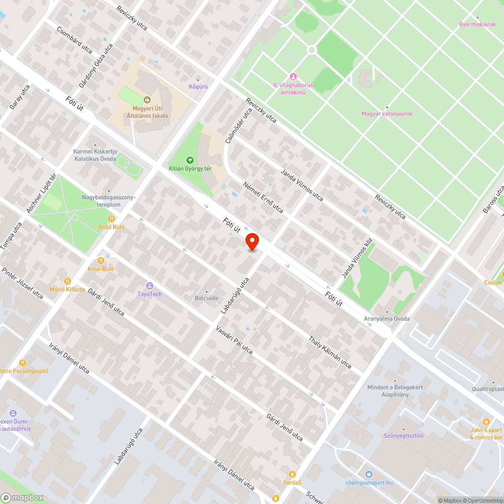 Szemét a sarkon bejelentés helye