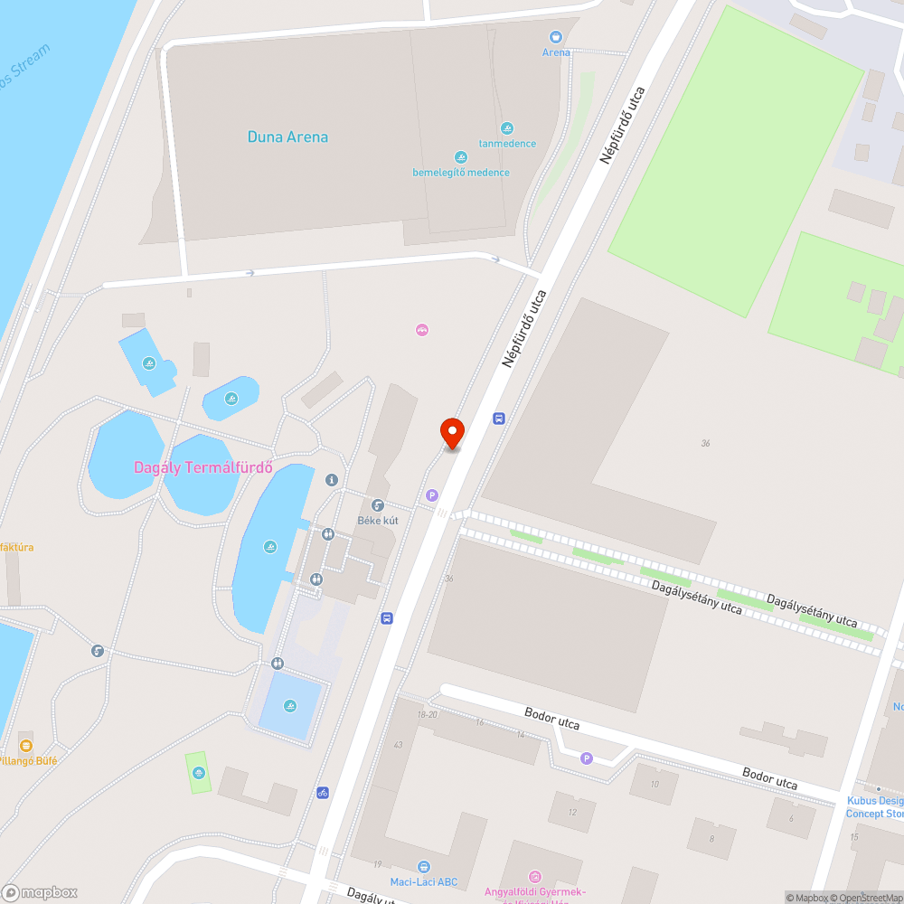 Megdőlt tábla bejelentés helye