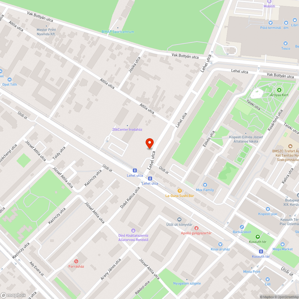 Szemét a ház előtti útszakaszon és parkoló részen bejelentés helye