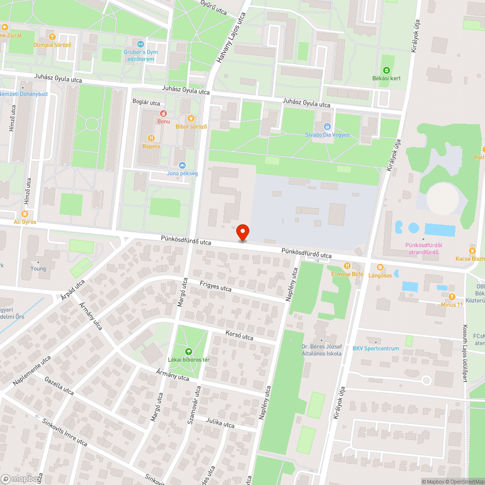 Dől a fa bejelentés helye