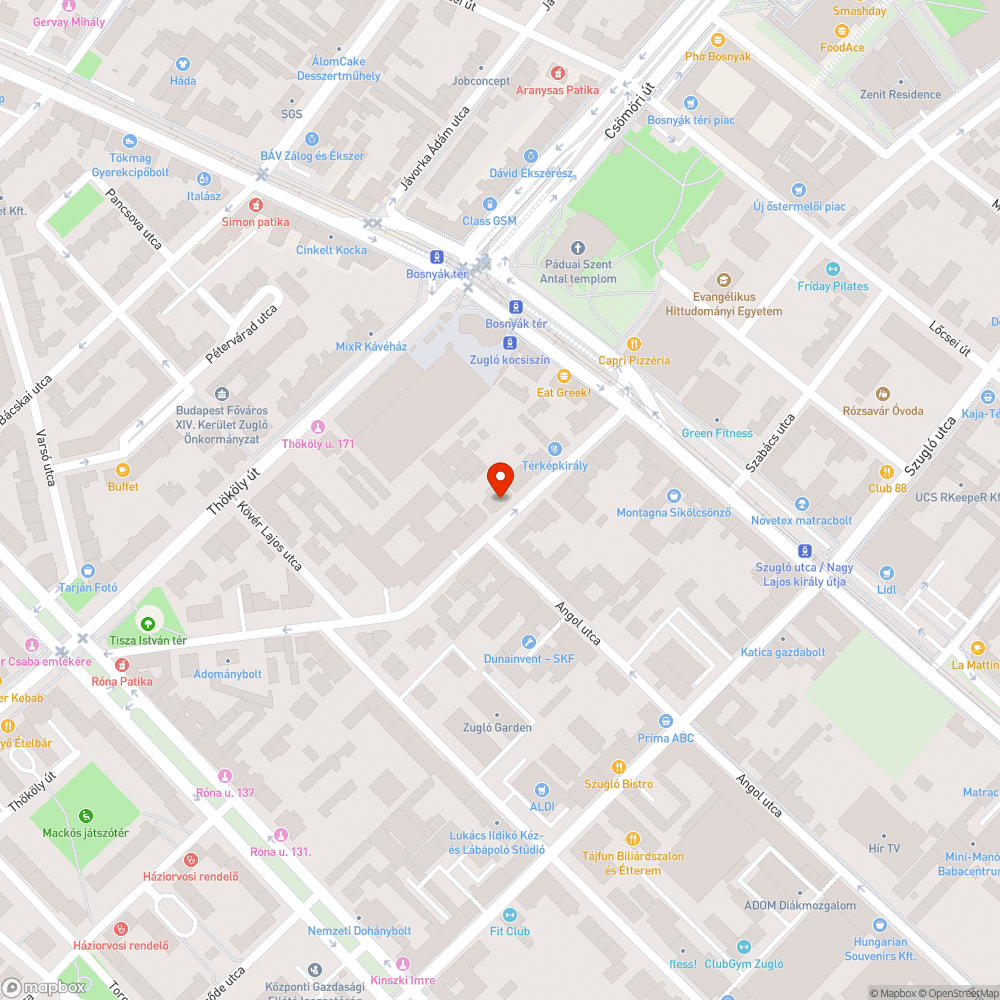 Roncs a Bosnyák utca 22 előtt bejelentés helye