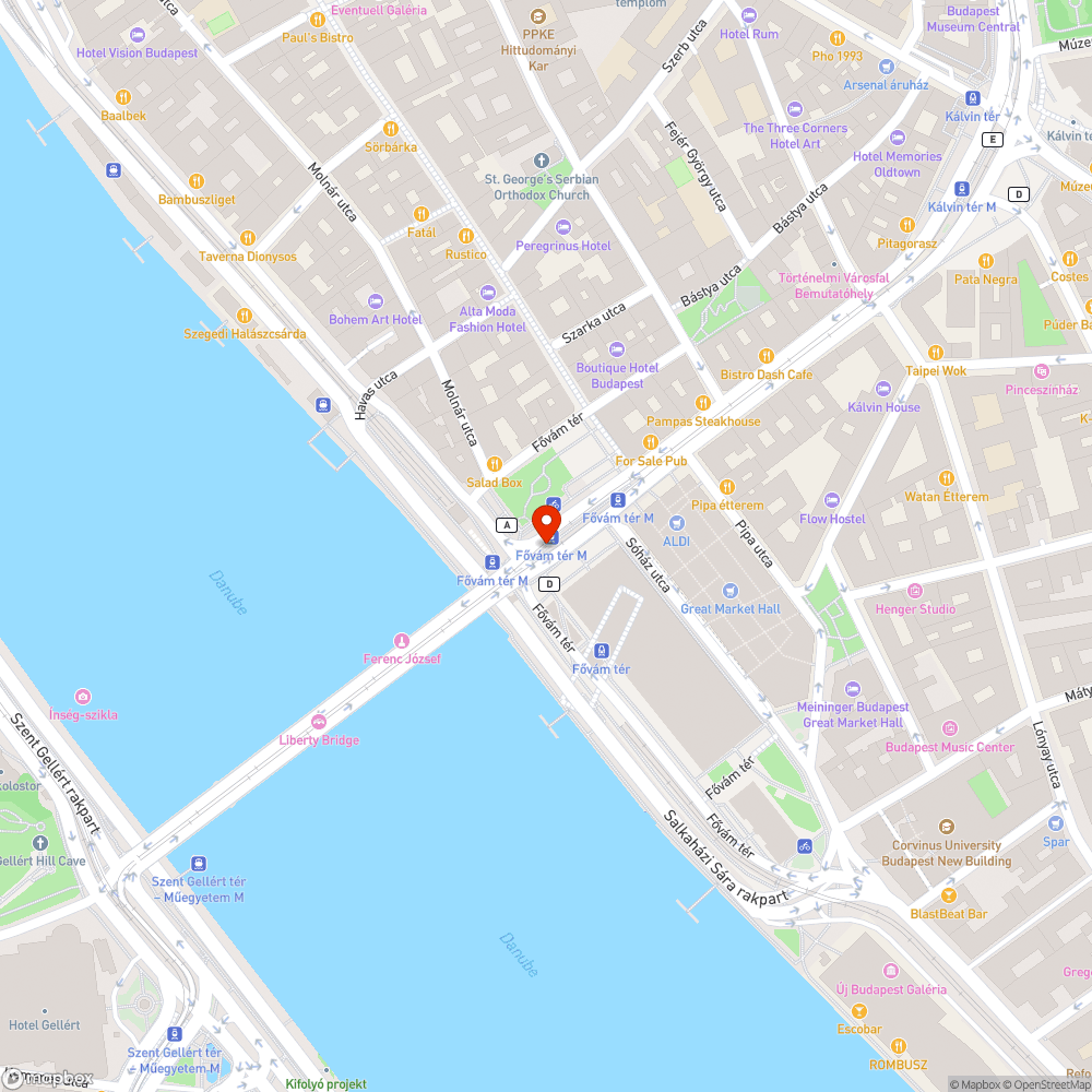 Sok graffiti a Fővám téren bejelentés helye