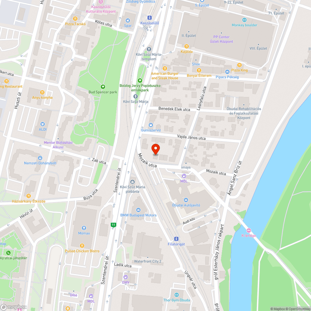 Beszakadt aszfalt bejelentés helye