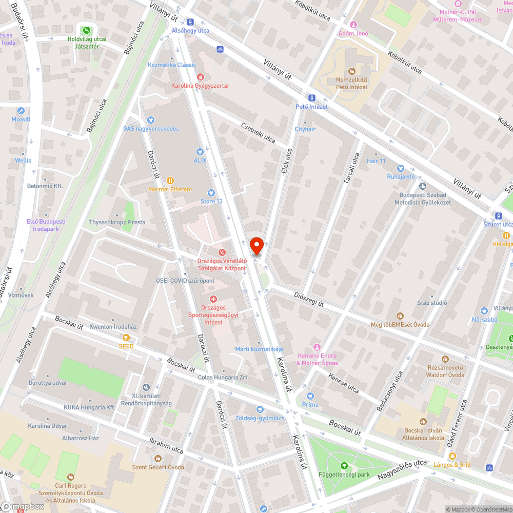 Napi színtű parkolás bejelentés helye